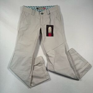Topo Ranch Straight Leg Khaki Pants Womens Size 4 Cream Low Rise NWT